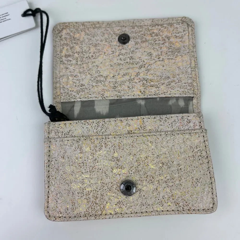 NEW Aimee Kestenberg Sammy CC Bifold Rose Gold Metallic Wallet Card Holder